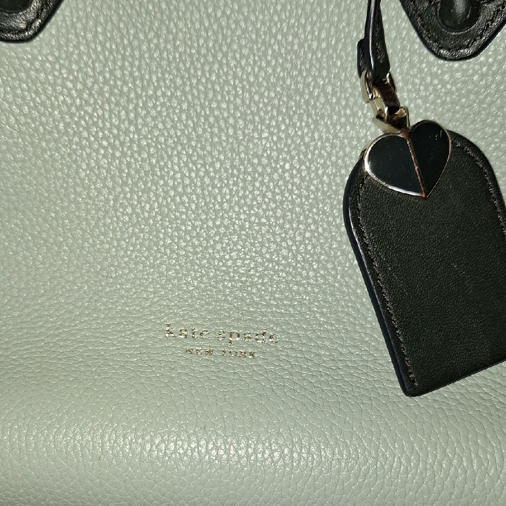 Kate Spade Pebbled Leather Bag with Heart Tag, See Description For Condition